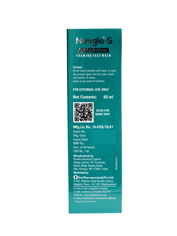 Navglo-S Deep Cleansing Foaming Face Wash – 60ml