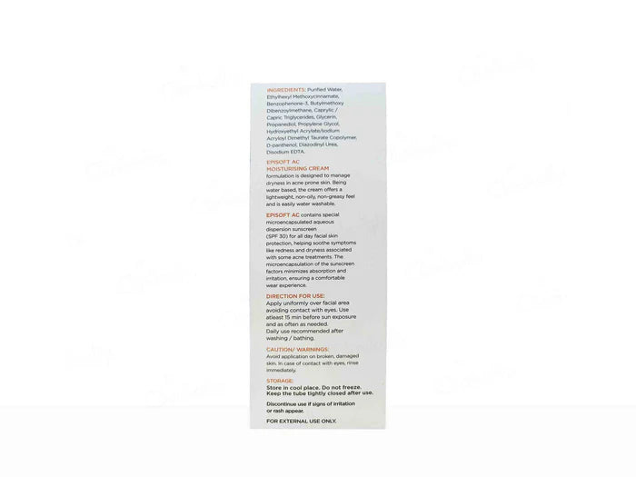 Episoft AC Moisturiser with Sunscreen SPF 30