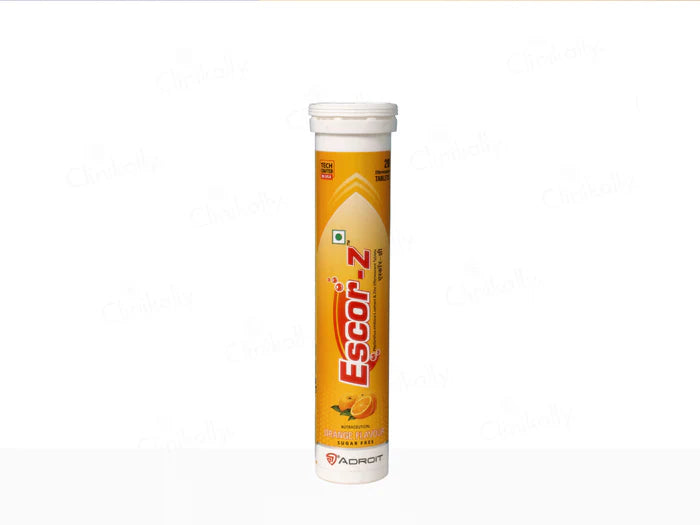 Adroit Escor-Z Sugar-Free Orange Effervescent Tablet with Zinc Immunity