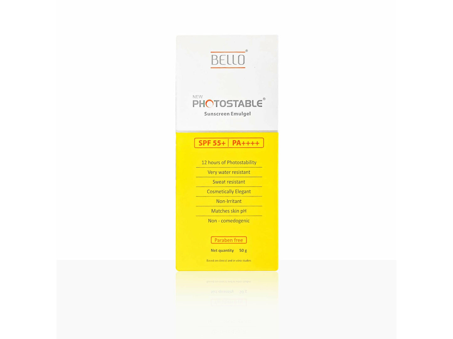 Bello New Photostable Sunscreen Emulgel SPF 55+/PA++++