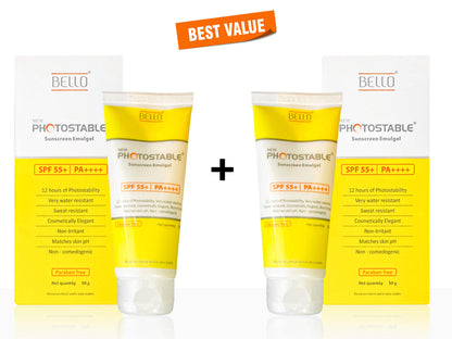 Bello New Photostable Sunscreen Emulgel SPF 55+/PA++++