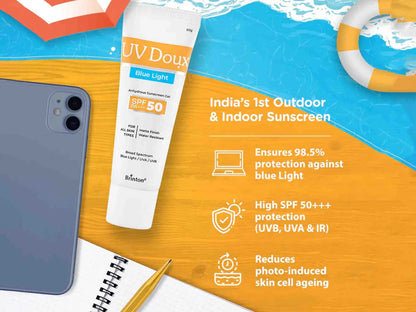 UV Doux Blue Light Anhydrous Sunscreen Gel SPF 50 PA+++