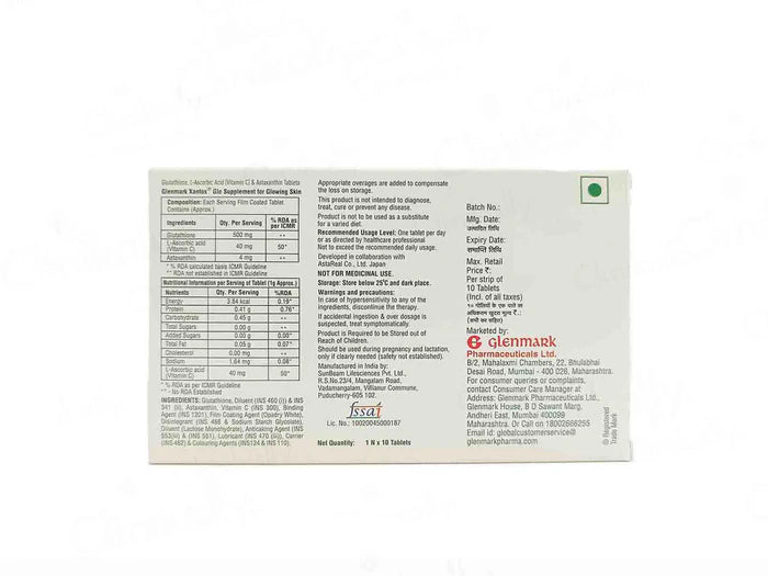 Xantox Glo Tablet